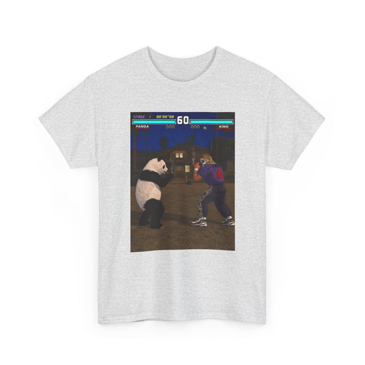 Panda And King Smoking Cigars Street Fight Tee
