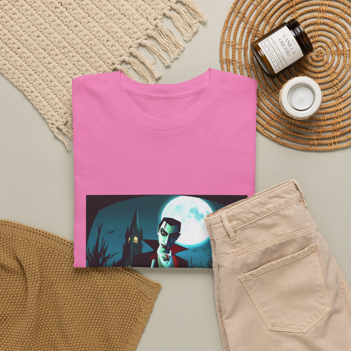 Vampire Giving The Finger In Cemetery Tee