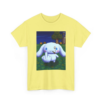 Cinnamoroll Smoking Blunt Flipping Bird Tee
