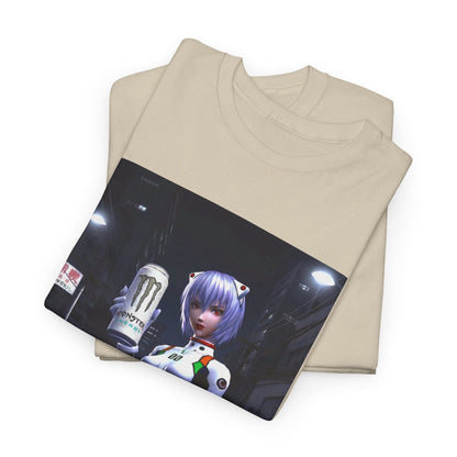 Rei Ayanami Holds Monster Energy In City