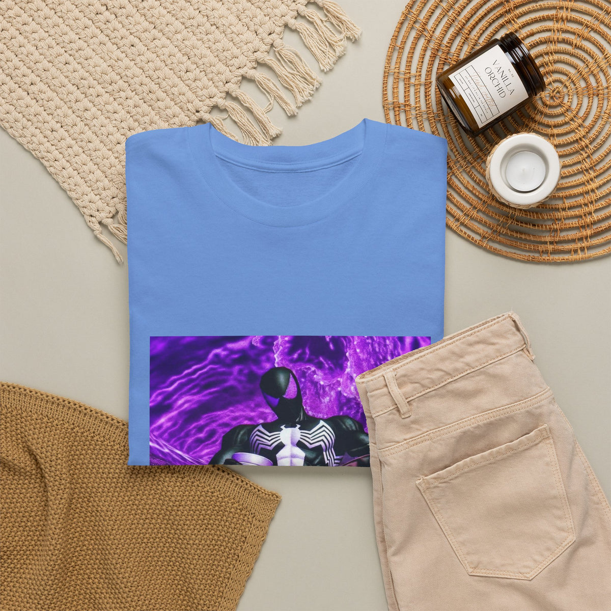 Symbiote Spider-Man Chilling with Lean Tee
