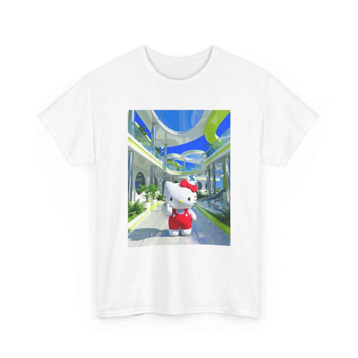 Hello Kitty Flips Off In Future Mall