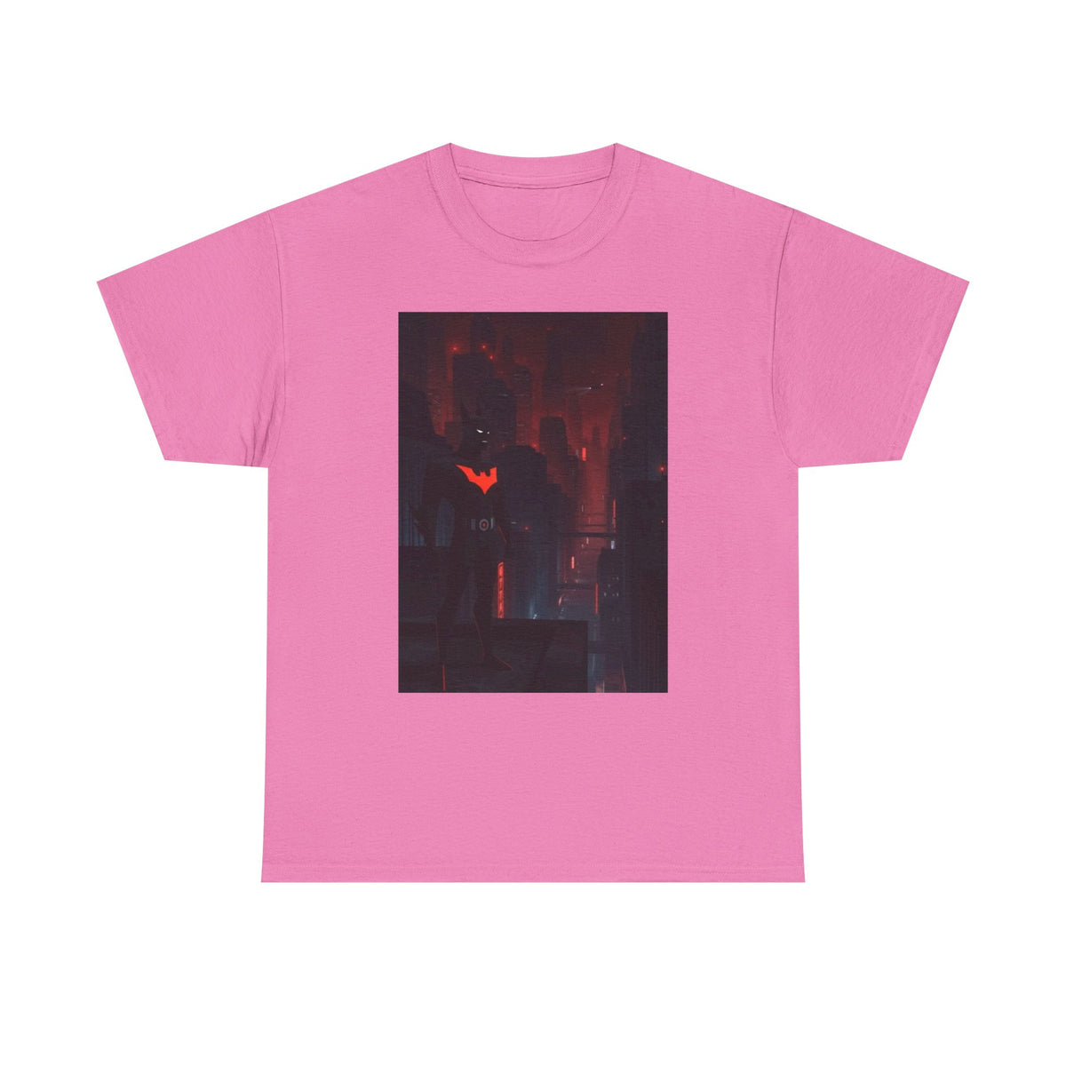 Cyberpunk Bat Hero In Neon City Tee