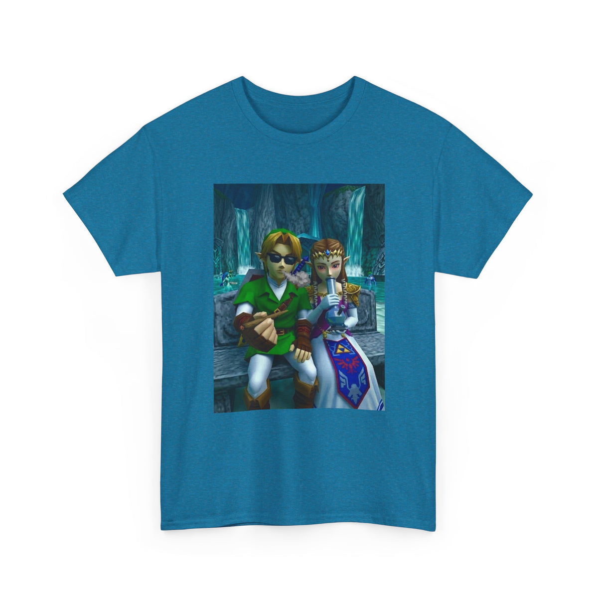 Link And Zelda Sharing A Smoke Tee