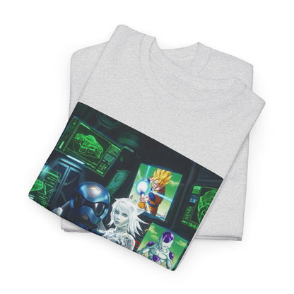Cybernetic Pilot, Holographic Girl, And Dragon Ball Z