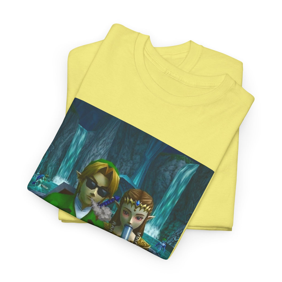 Link And Zelda Sharing A Smoke Tee