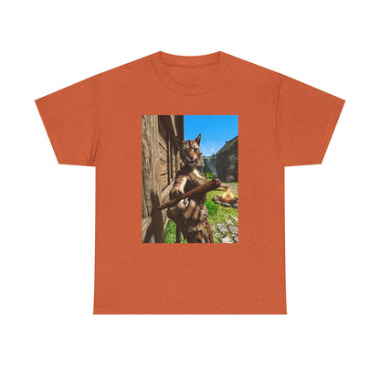 Feline Warrior Igniting Blunt Campfire Tee