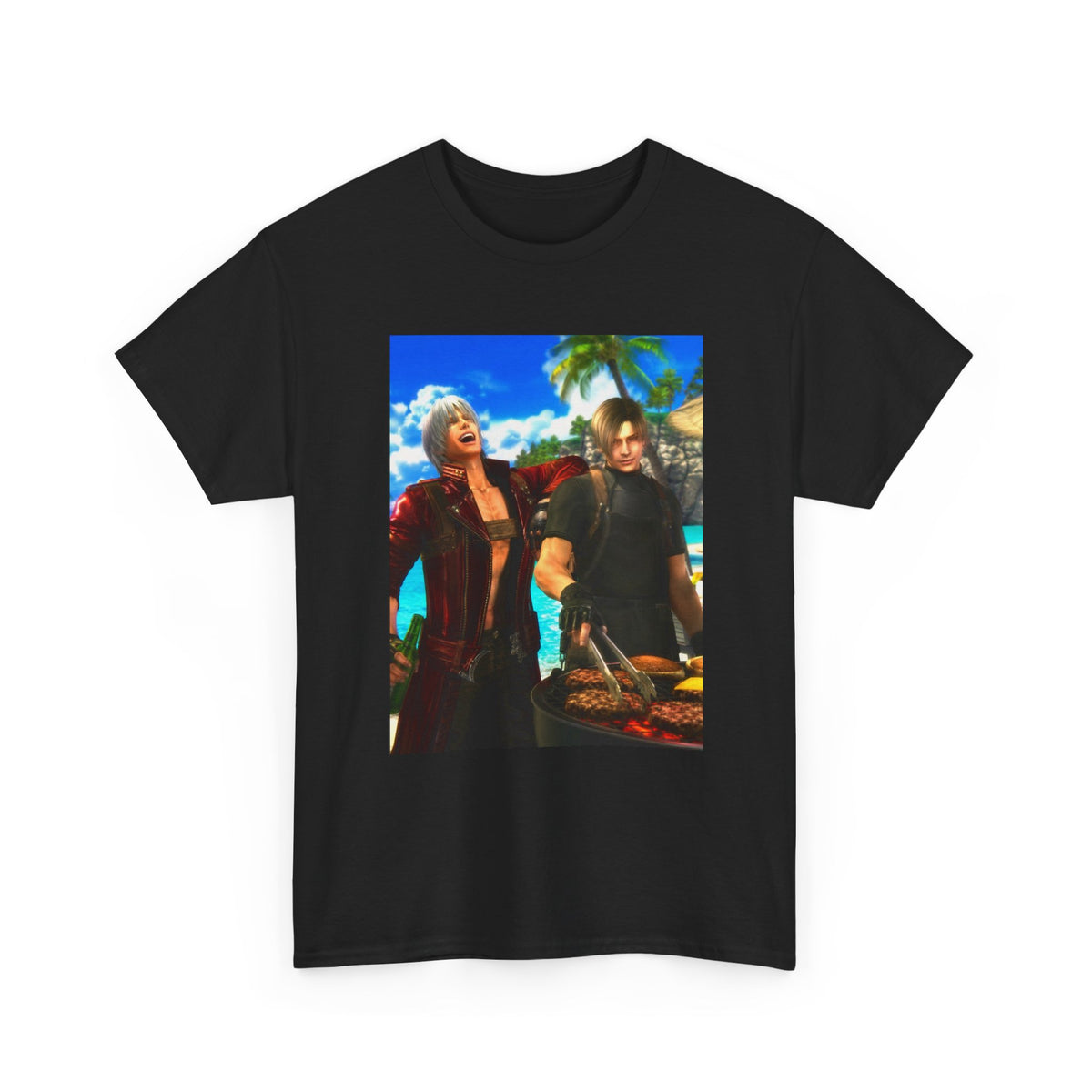 Dante and Leon Grilling on the Beach Tee