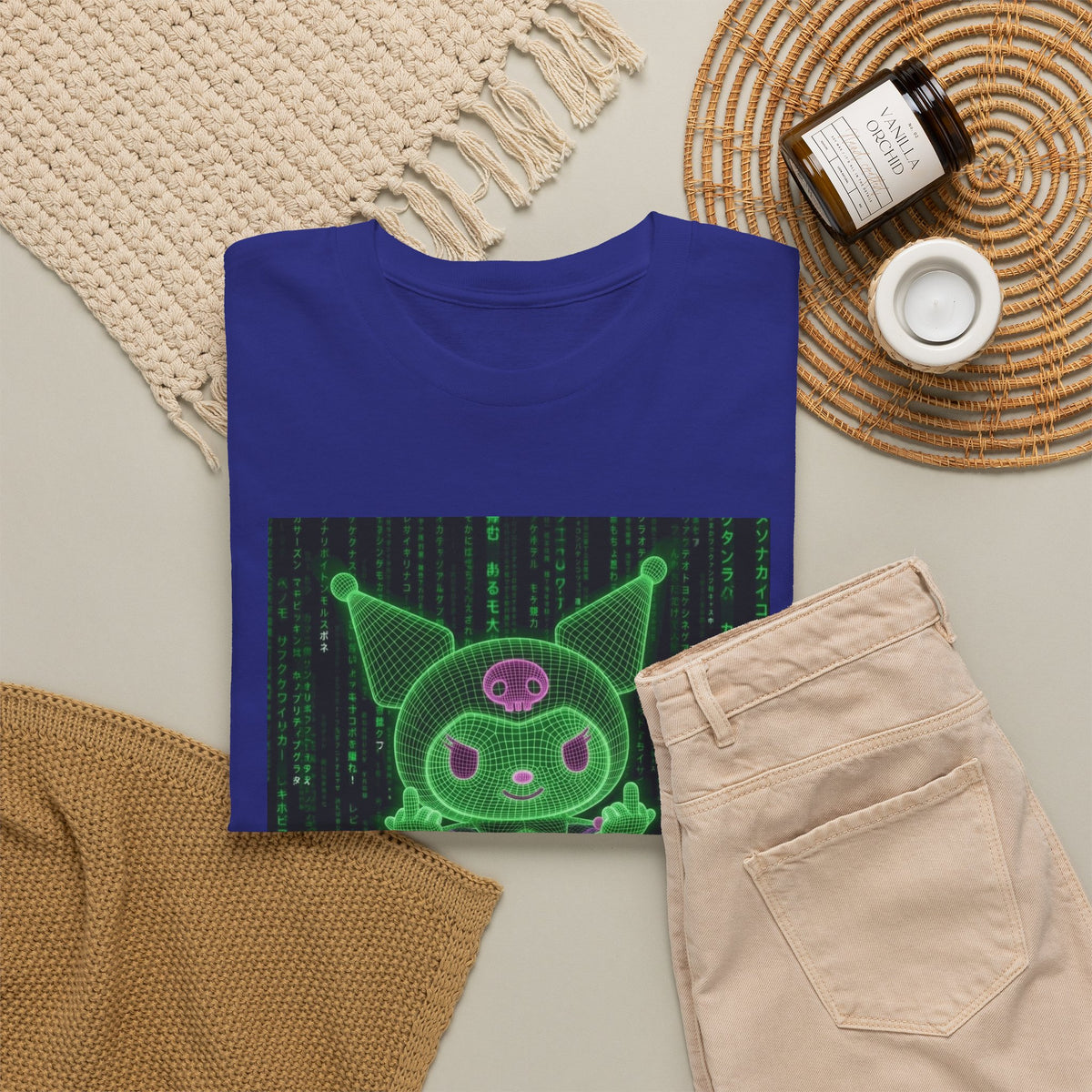 Wireframe Kuromi Skater Grinding Matrix Tee