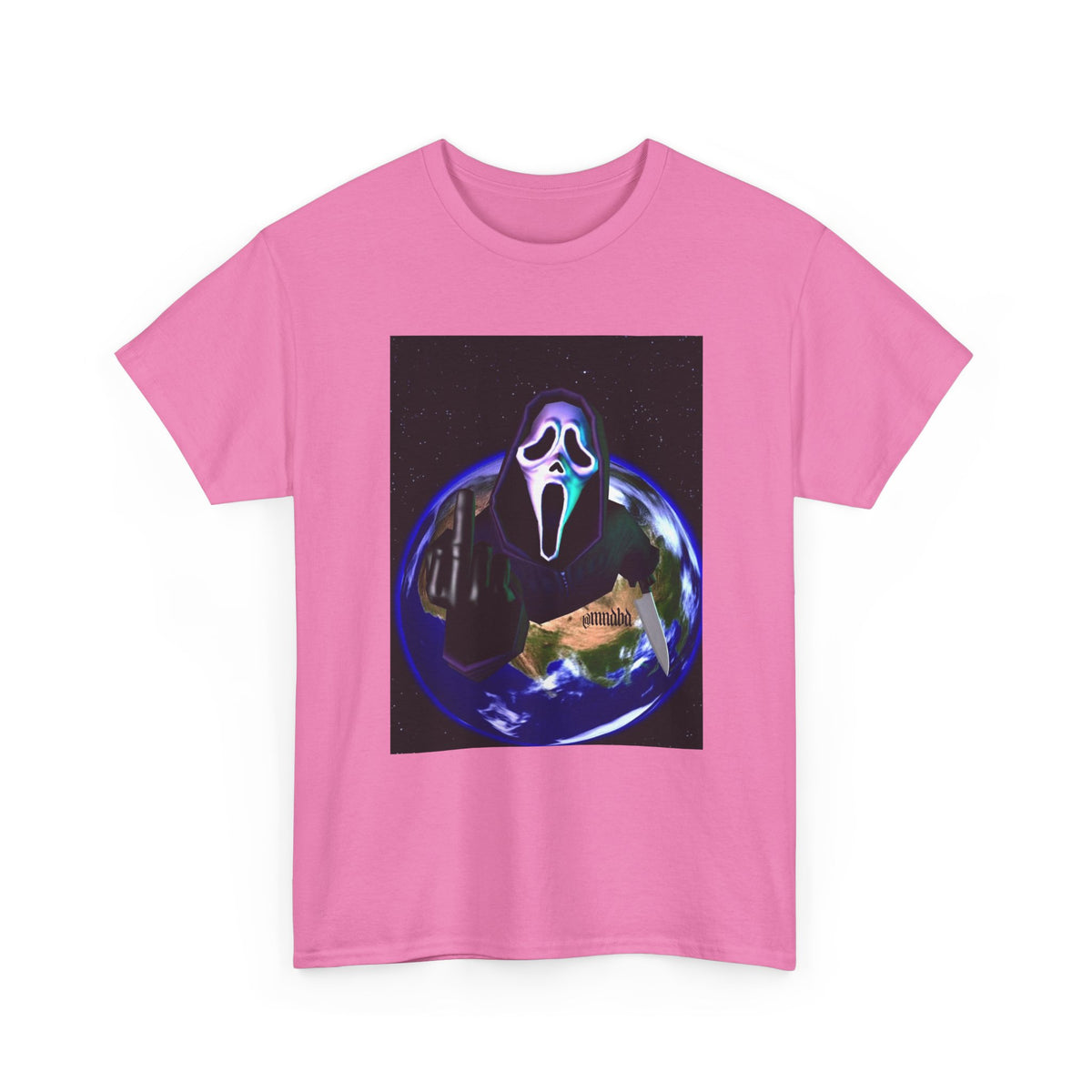 Ghostface Flipping Off The Earth Tee