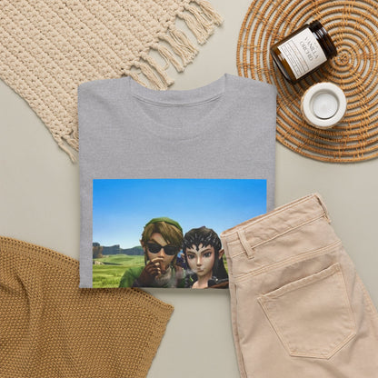 Link And Zelda Smoking Cigars Tee