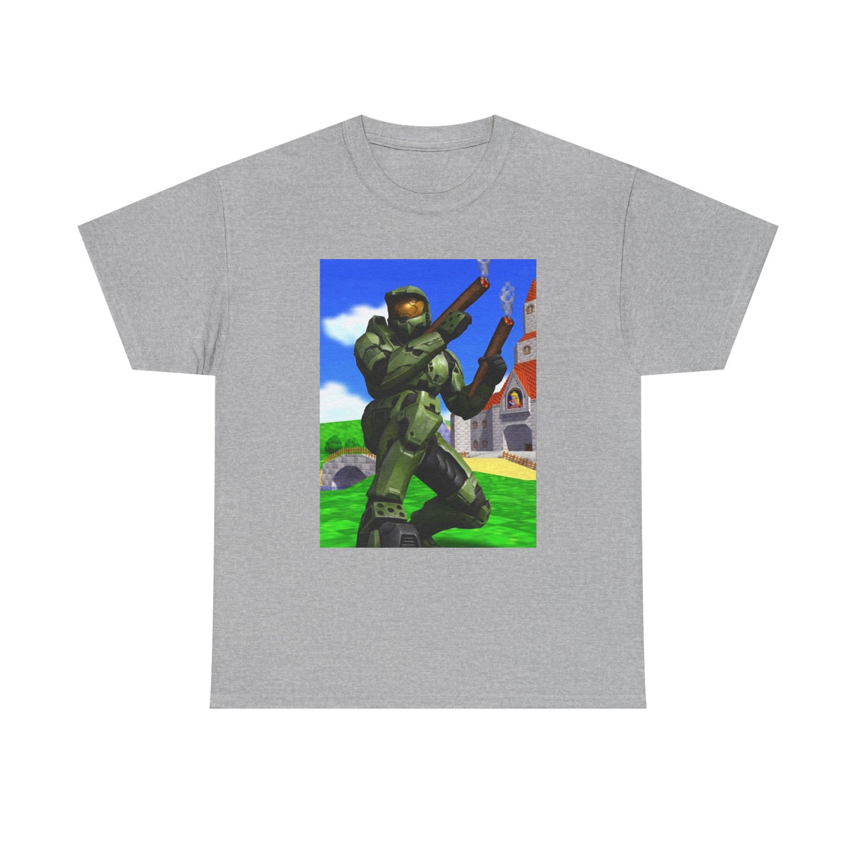 Master Chief Blazing In Mushroom Kingdom