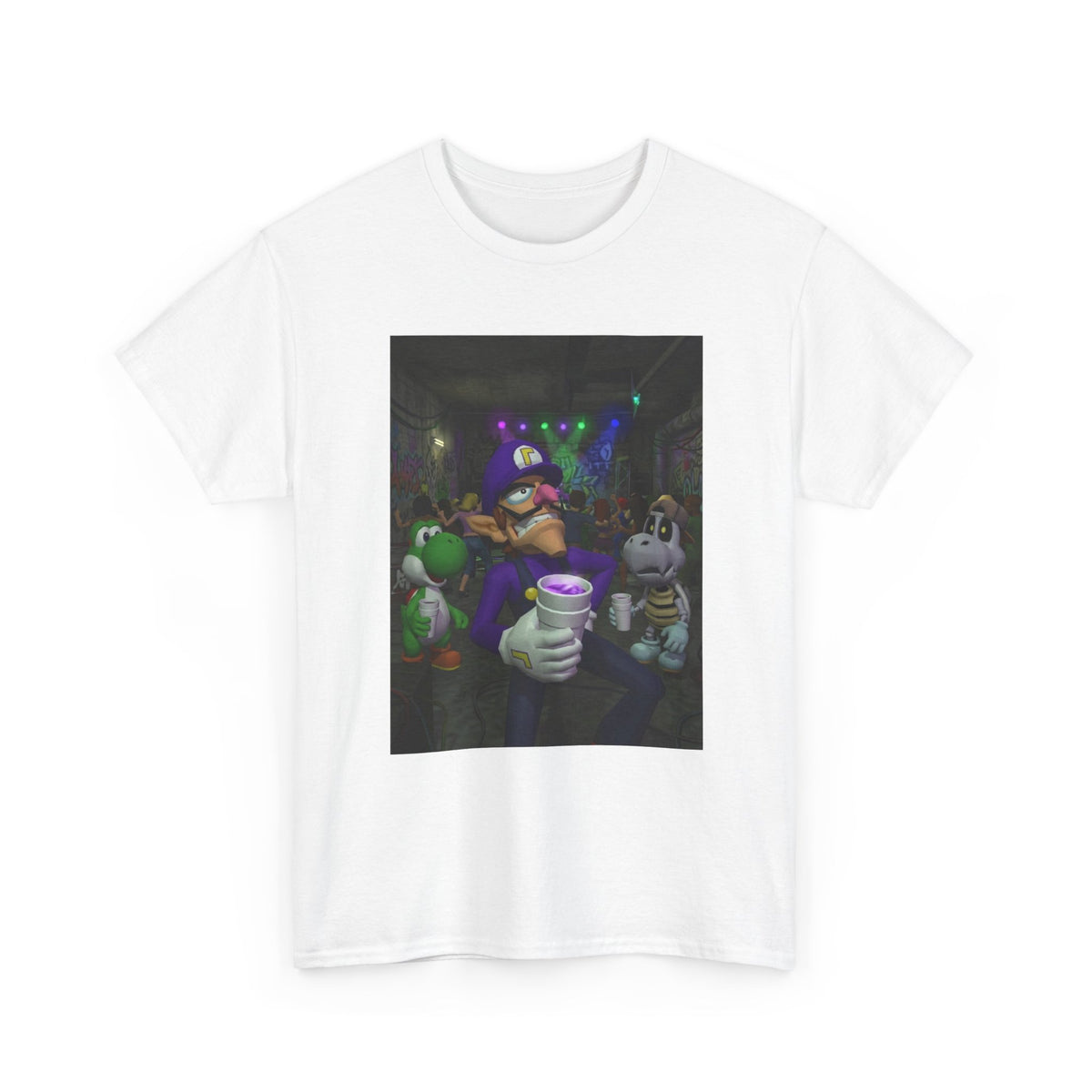 Waluigi, Yoshi, And Dry Bones Clubbin' Tee