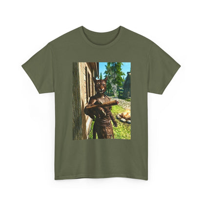 Khajiit Taking A Big Hit Tee