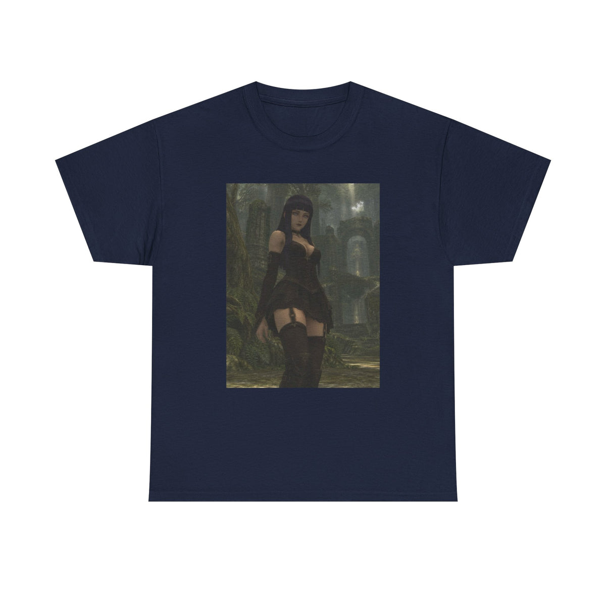 Gothic Byakugan Hinata In Ruined Forest