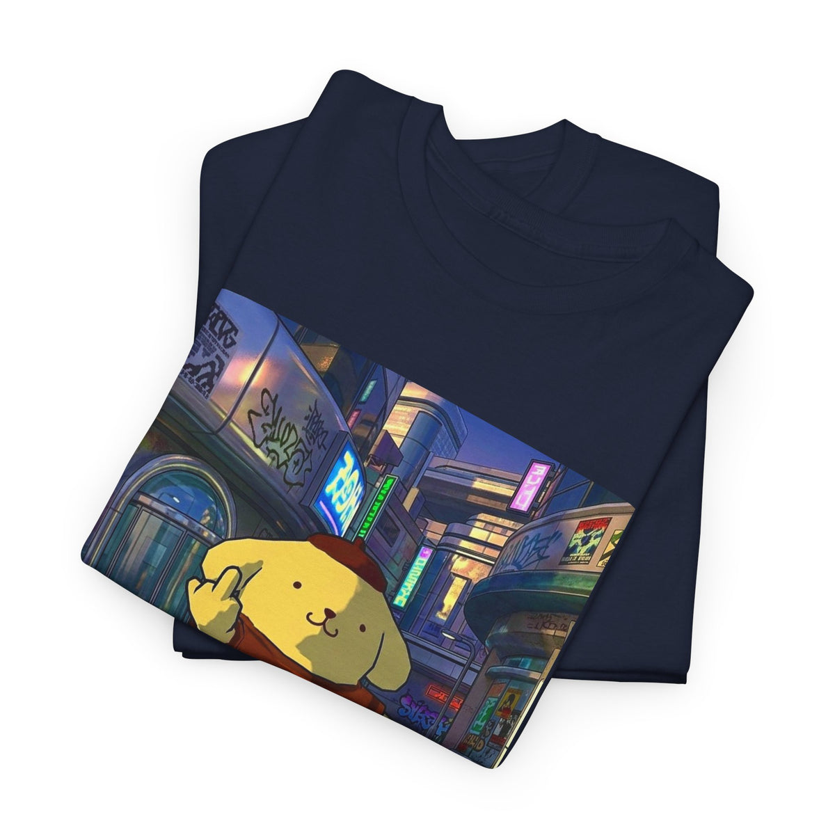 Pompompurin Flips Off The City