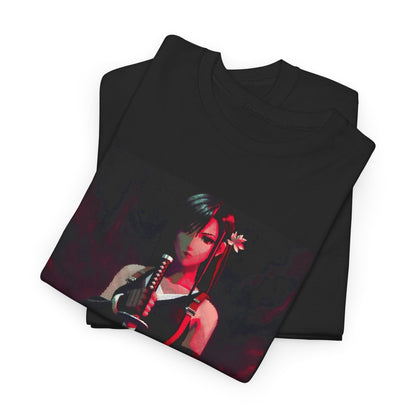 Pixel Tifa Lockhart With Katana Tee