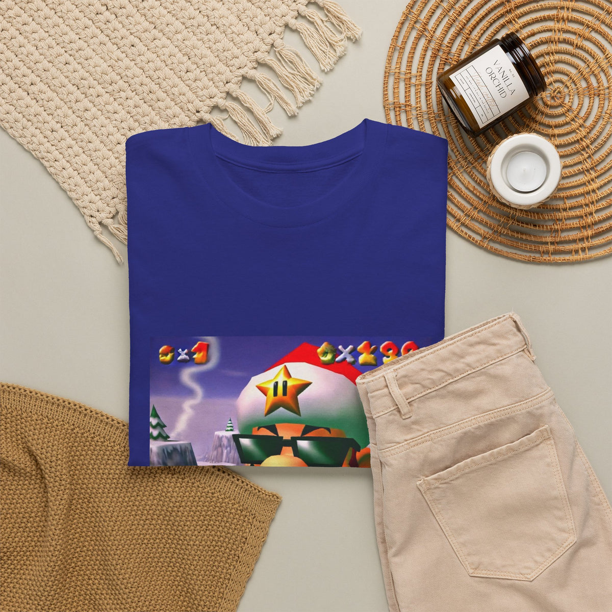 Cool Mario Santa Smoking Cigar Tee