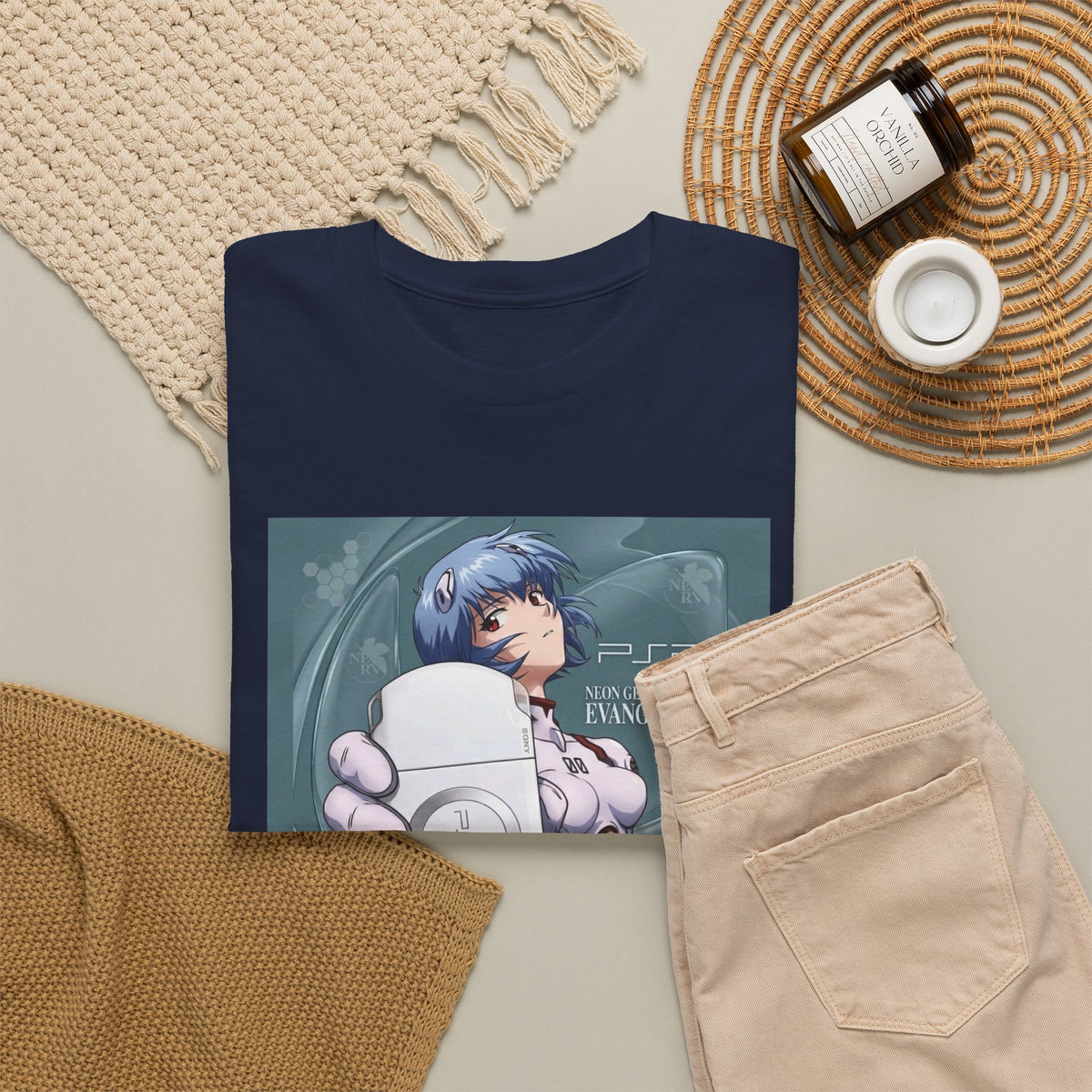 Rei Ayanami Holds PSP Console Tee