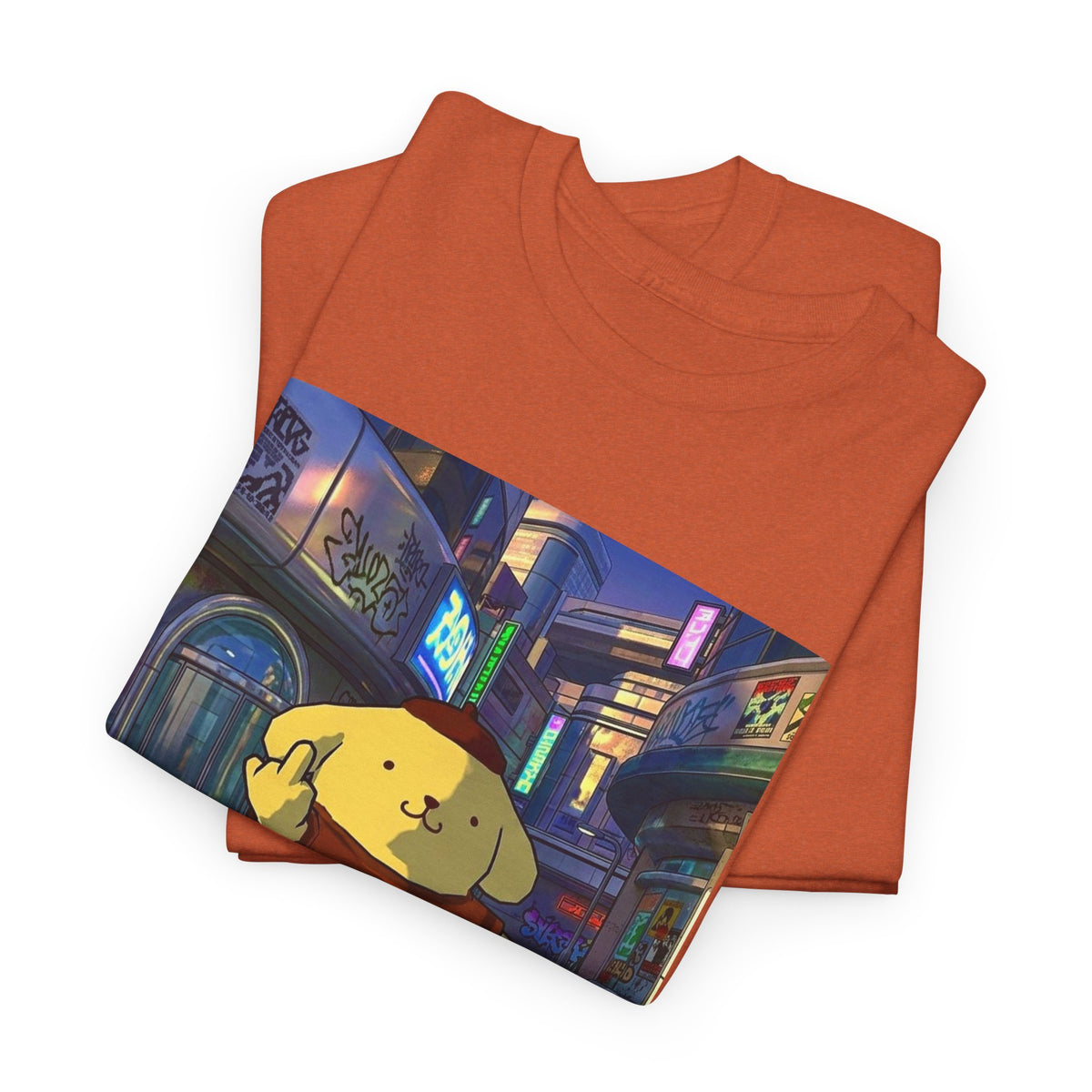 Pompompurin Flips Off The City