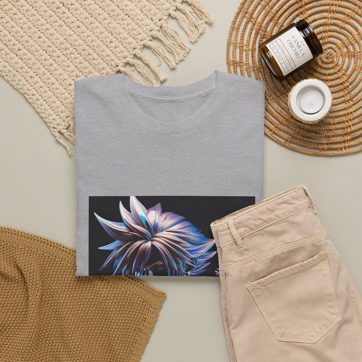 Chrome Warrior With Spiky Hair Tee