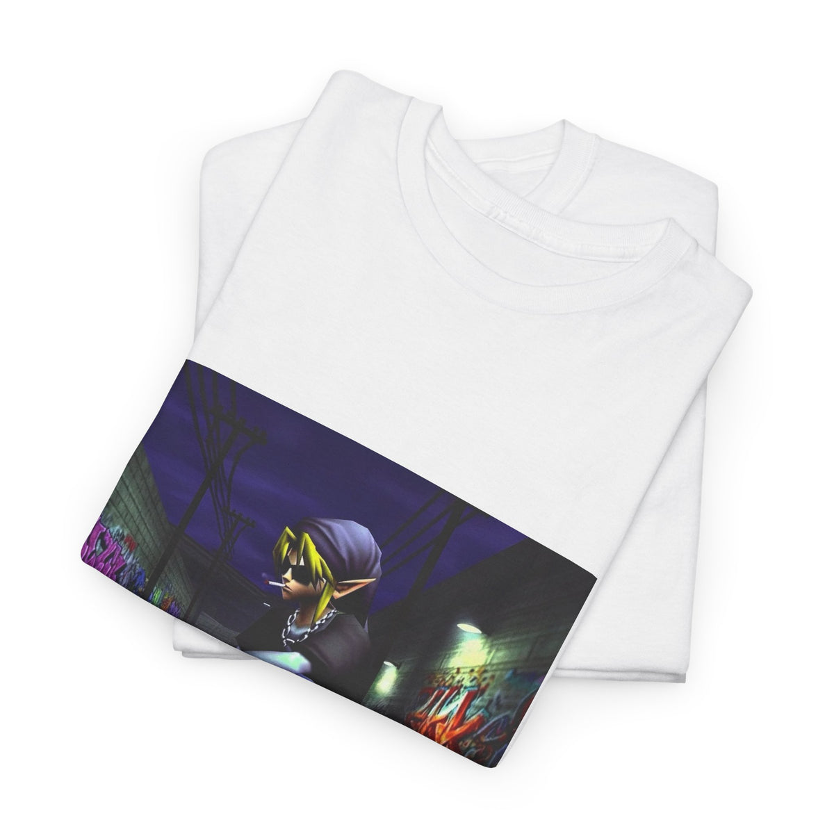 Edgy Link Skater Smoking Alley Tee