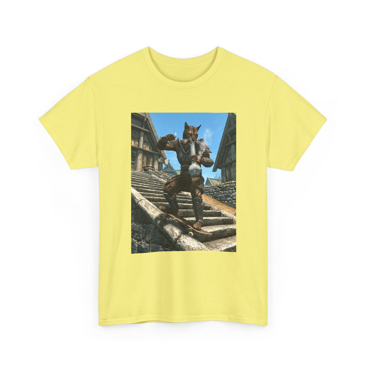 Neon Leaf Whisper Graphic Tee