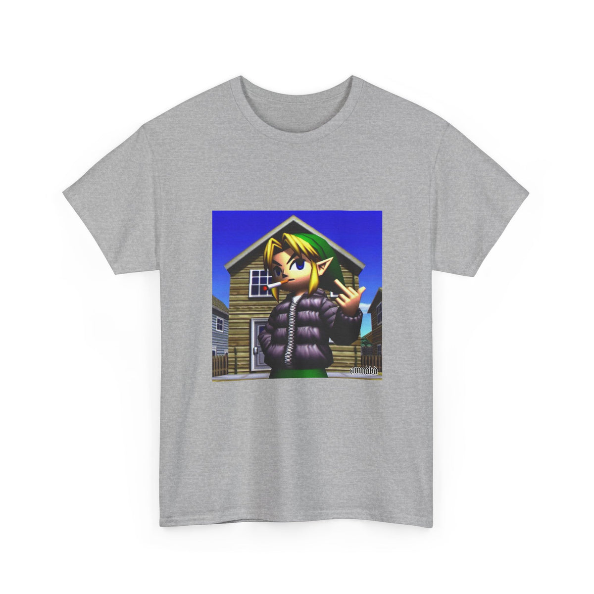 Edgy Hero Smoking And Flipping The Bird Tee