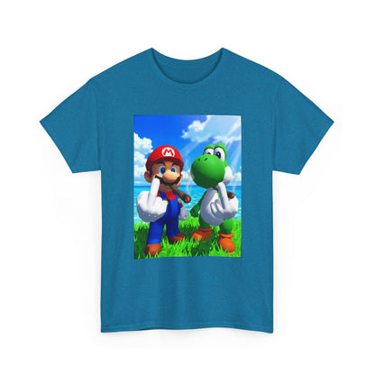 Mario And Yoshi Flip The Bird