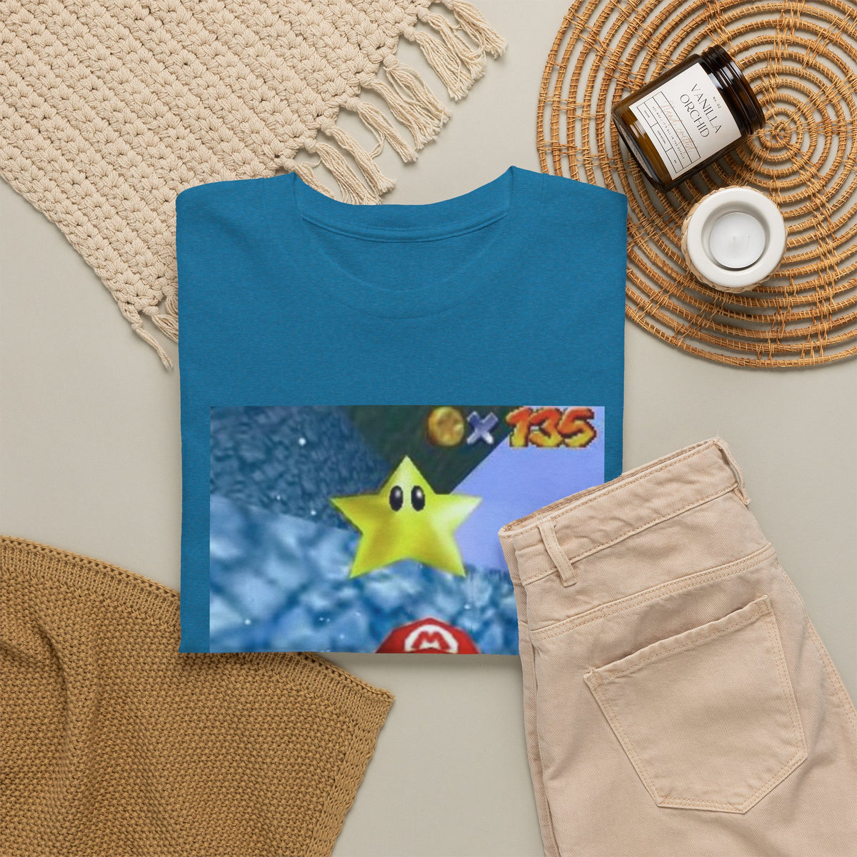 Mario Flips The Bird In Icy World Tee