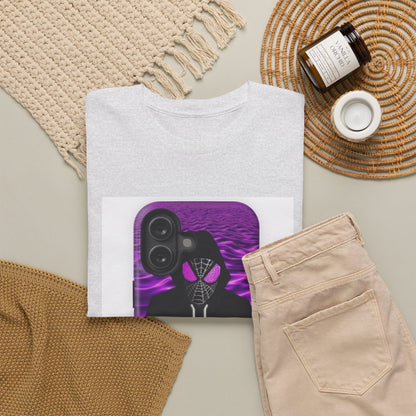 Pixelated Web-Slinger Holding Purple Drink Tee