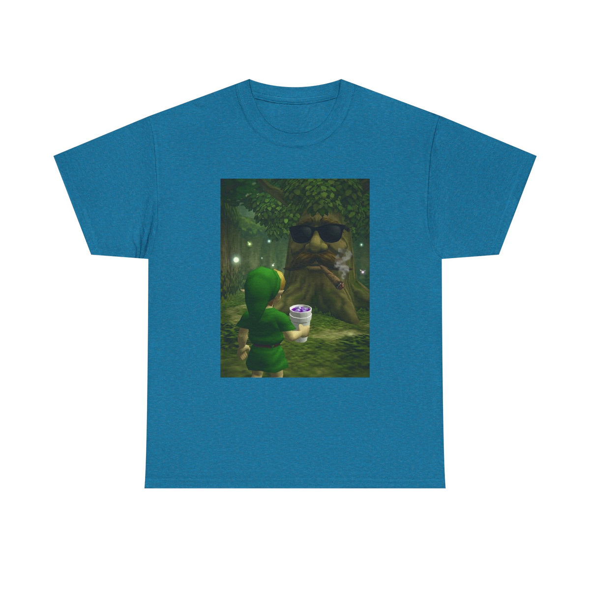 Hero Meets Cool Tree Smoking Cigar Tee