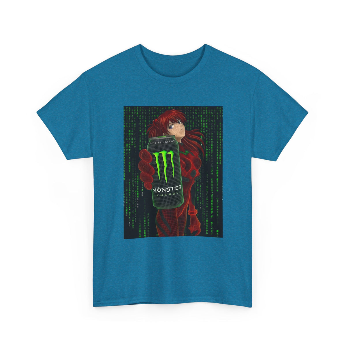 Asuka Wireframe Holding Monster Can
