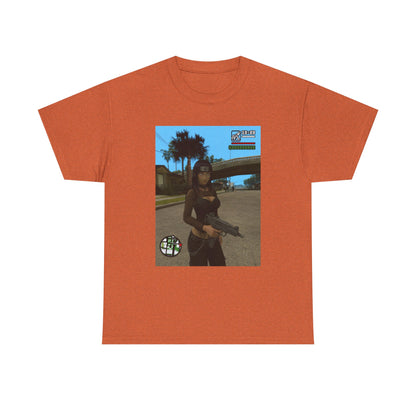 Anime Assassin Girl Holding Gun Tee