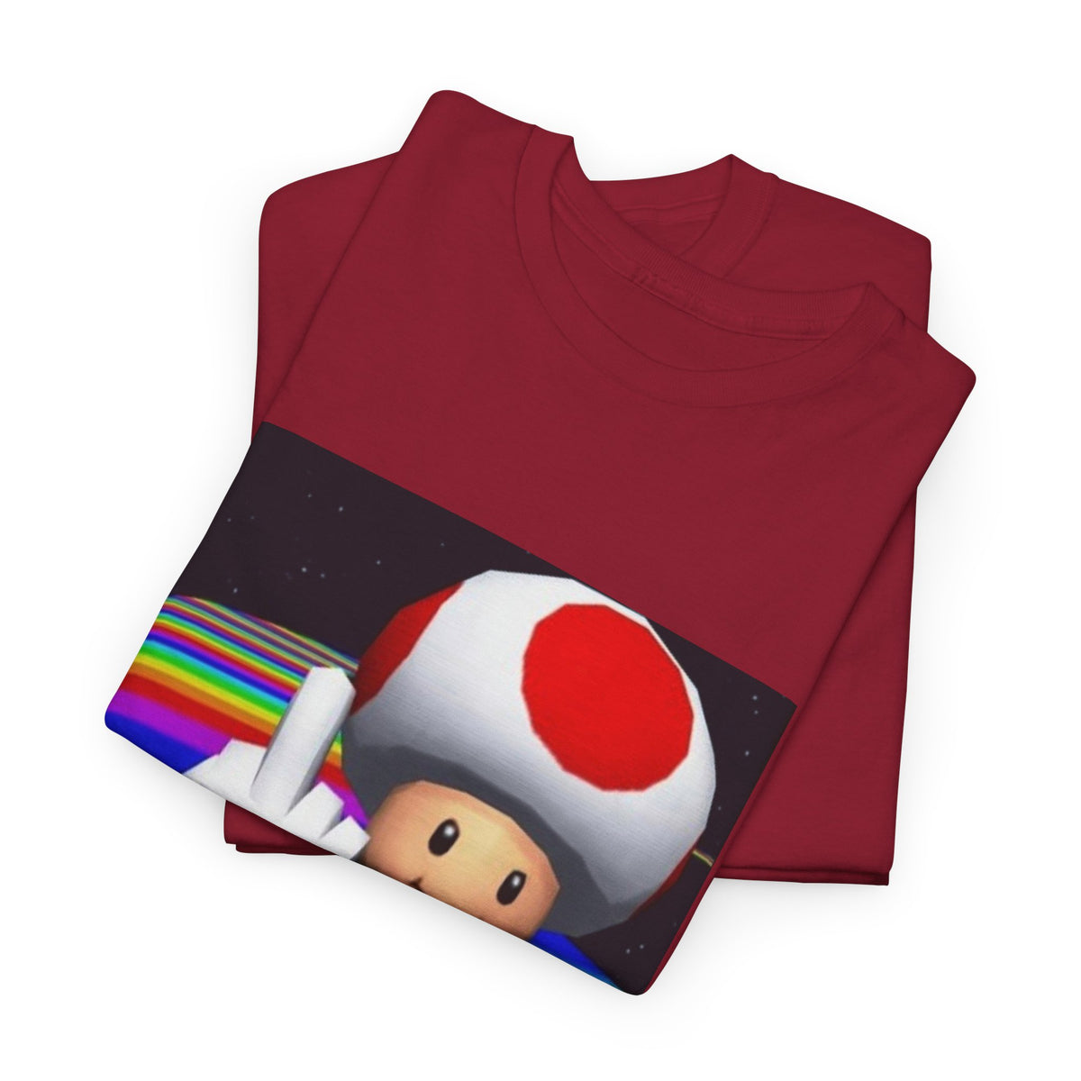 Toad Flipping The Bird On Rainbow Road Tee