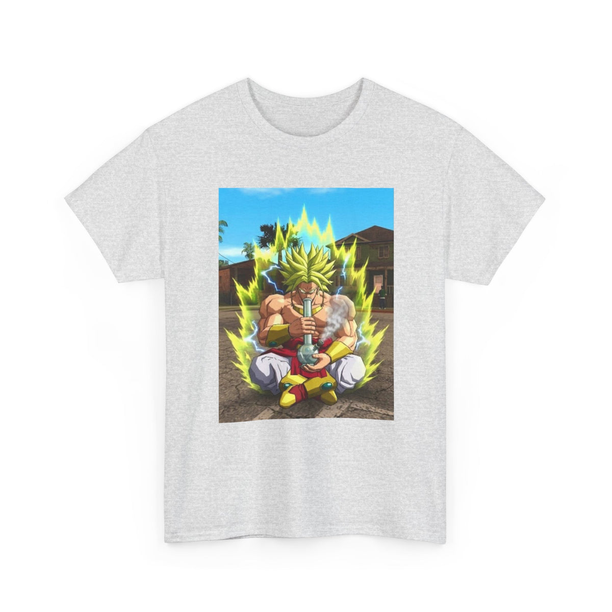 Broly Powering Up And Smoking Bong