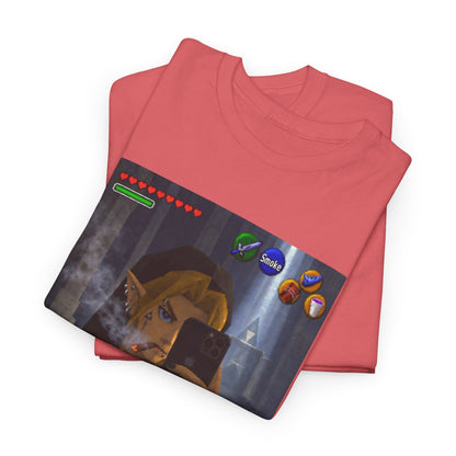 Edgy Link Smoking Selfie Tee