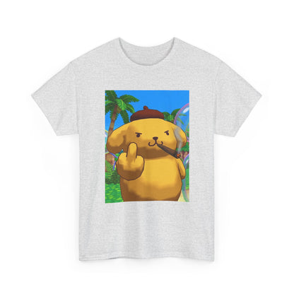 Pompompurin Smoking Blunt Flipping Bird Tee
