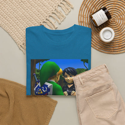 Link And Ocarina Girl Meeting