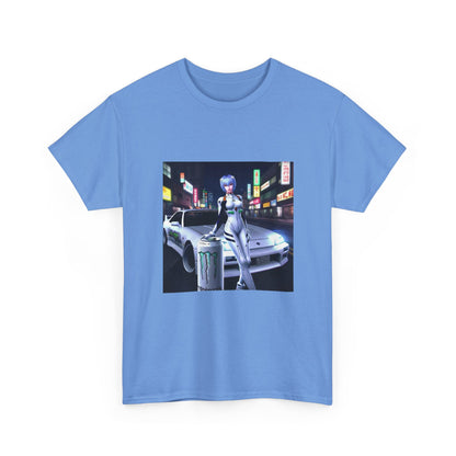 Rei Ayanami Leaning On JDM Car