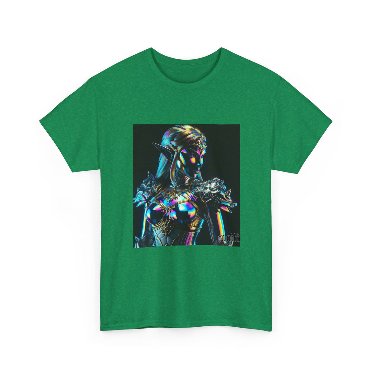 Holographic Elf Princess Chrome Armor Tee