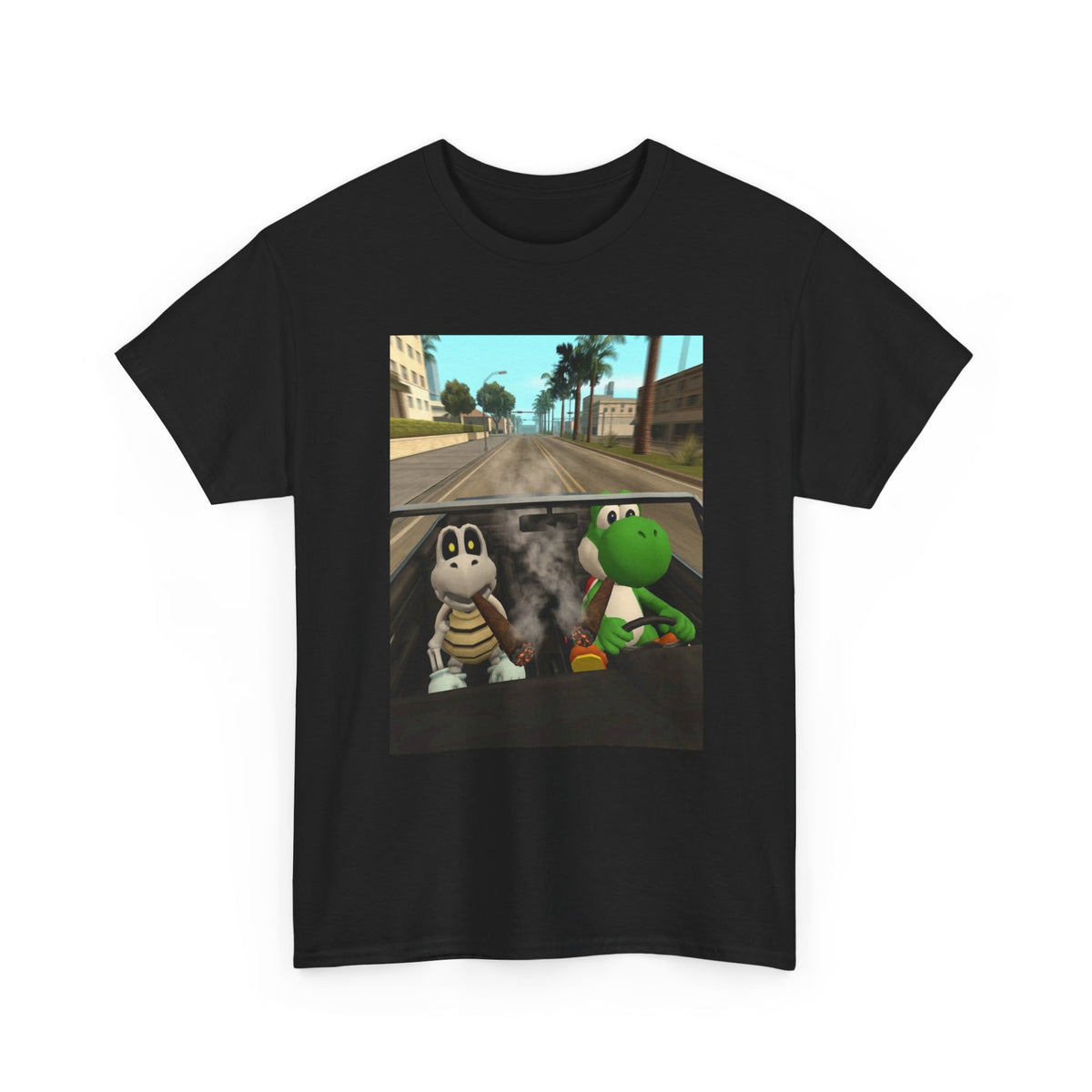 Yoshi And Dry Bones Cruising And Smoking (Design 5)