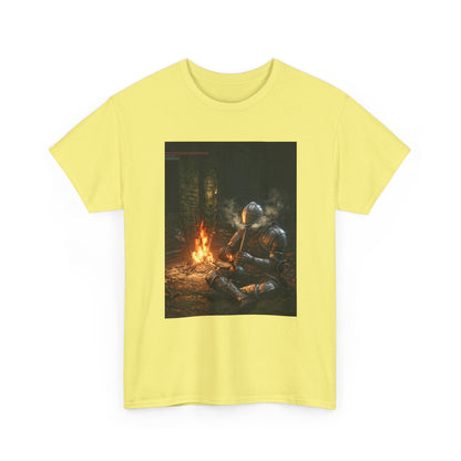 Armored Knight Smoking Bong By Bonfire