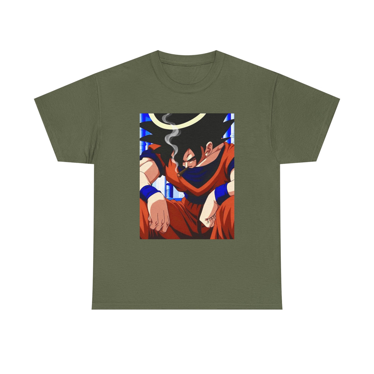Goku Chilling With A Halo Blazin' Tee