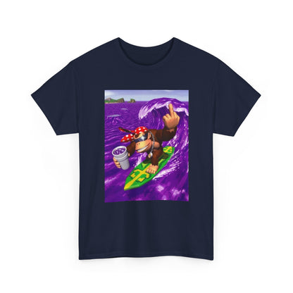 Diddy Kong Surfing Purple Wave Tee