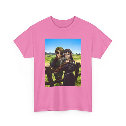 Link And Zelda Smoking Cigars Tee