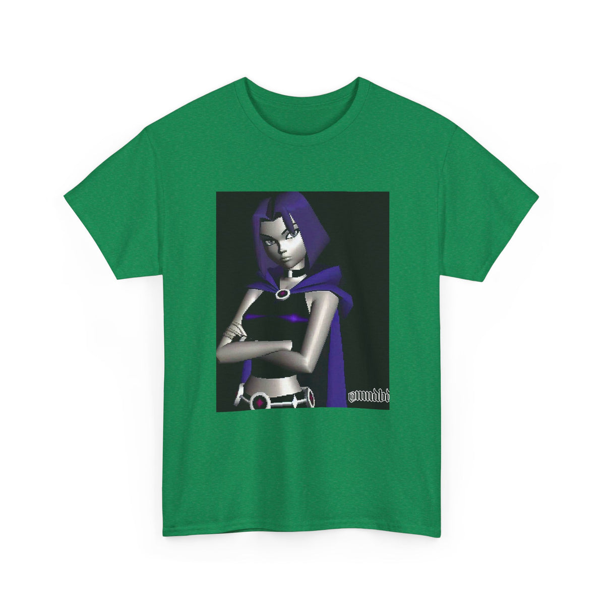 Pixelated Raven Standing Arms Crossed Tee
