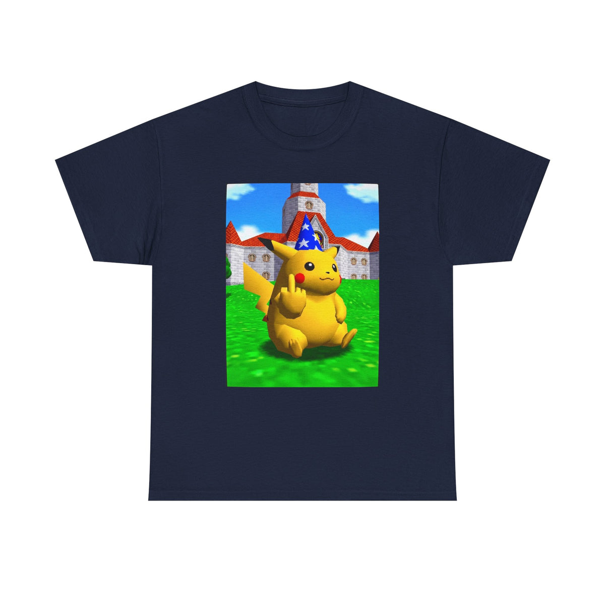Salty Pikachu Giving The Middle Finger Tee