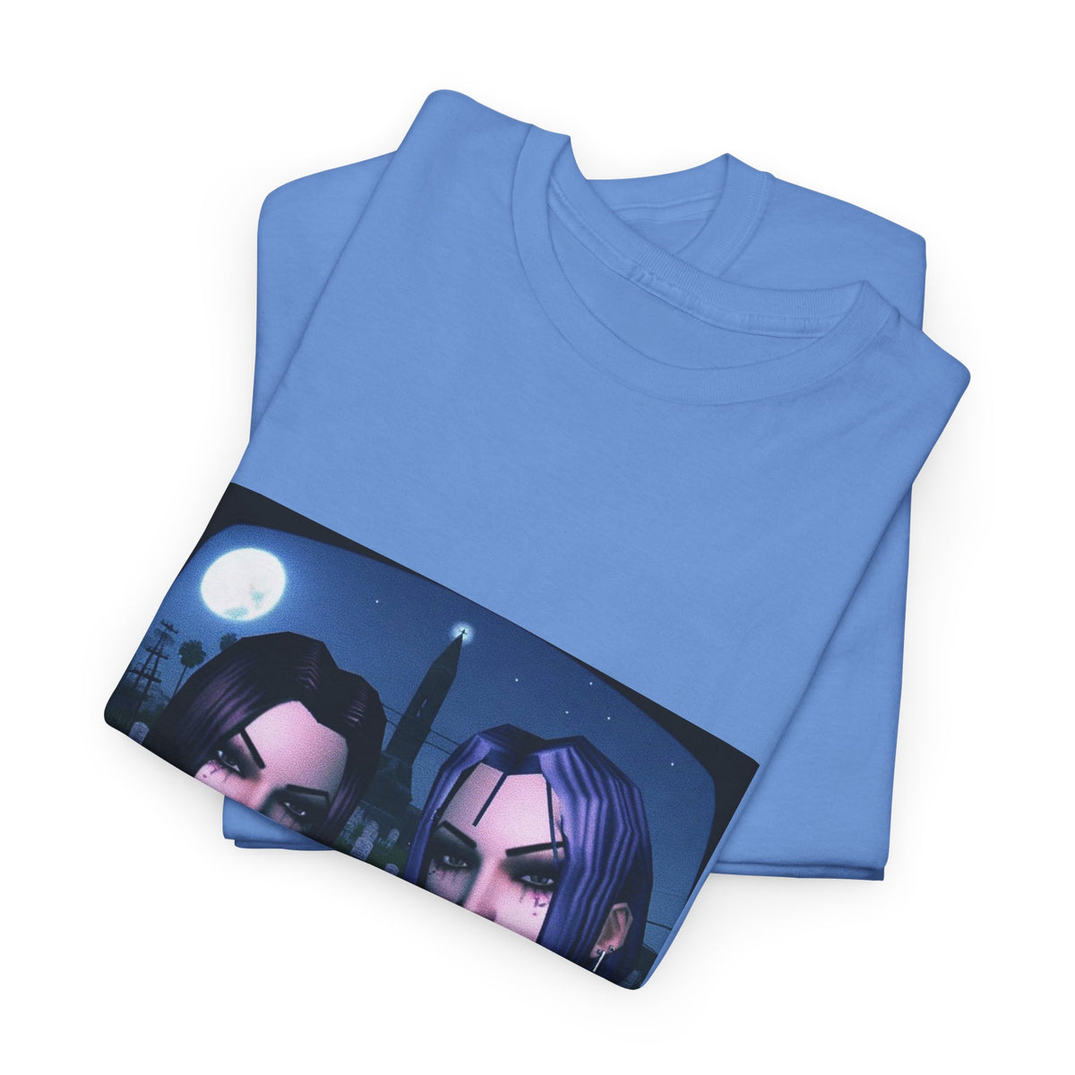 Gothic Gals Smoking In Cemetery Tee