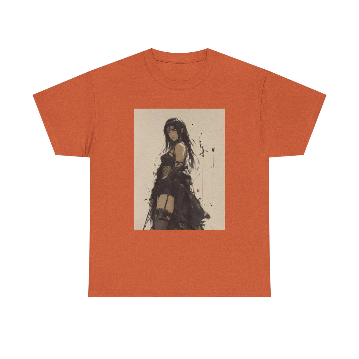 Anime Goth Girl Standing Confidently Tee